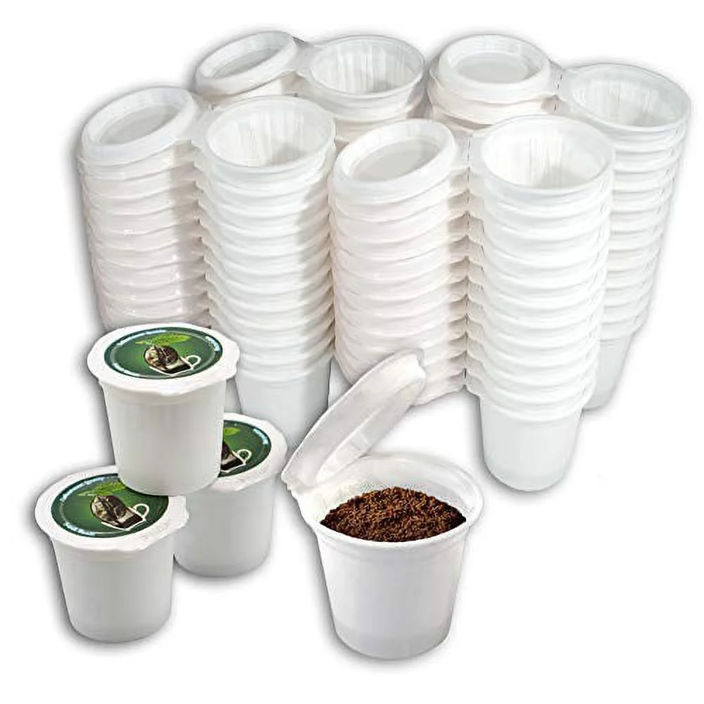 iFillCup, 48 Count Green - Fill your own Single Serve Pods. Eco friendly 100% recyclable pods for use in all k cup brewers including 1.0 & 2.0 Keurig. Airtight to seal in freshness.