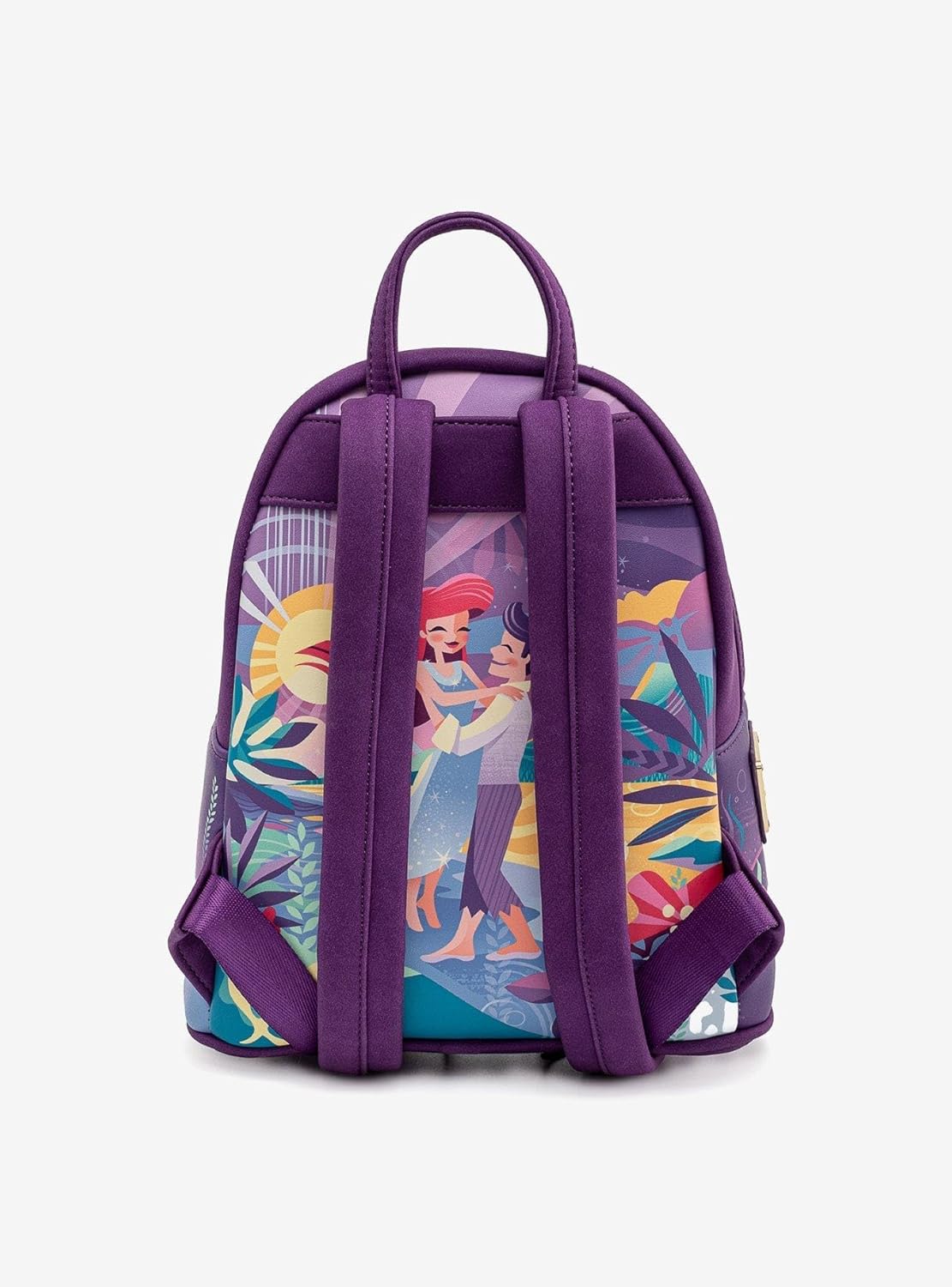 Loungefly Disney The Little Mermaid Ariel's Castle Mini Backpack PURPLE