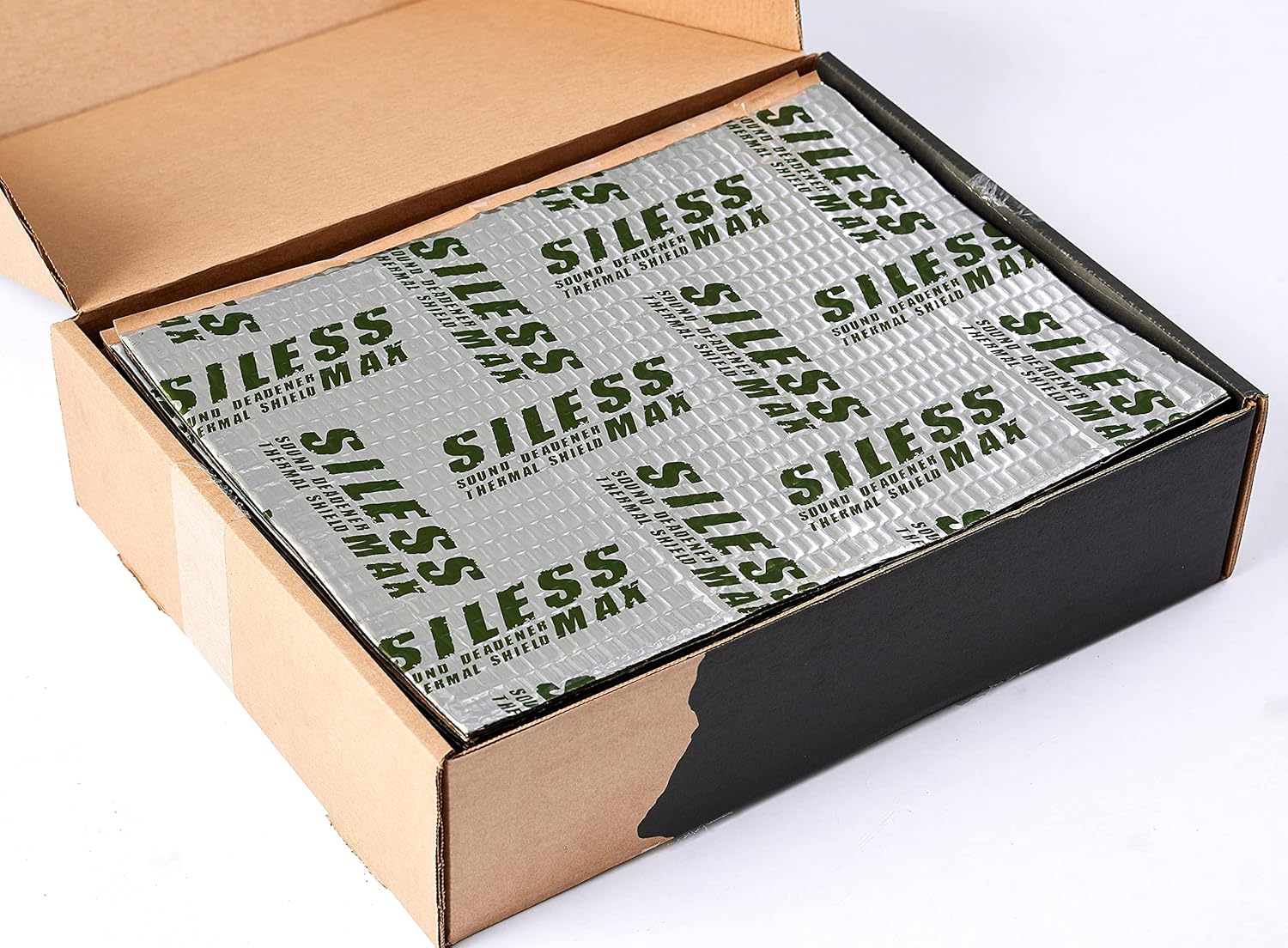 Siless Max 120 mil (3mm) 36 sqft Car Sound Deadening mat - Butyl Automotive Sound Deadener - Noise Insulation and Vibration Dampening Material (36 sqft)