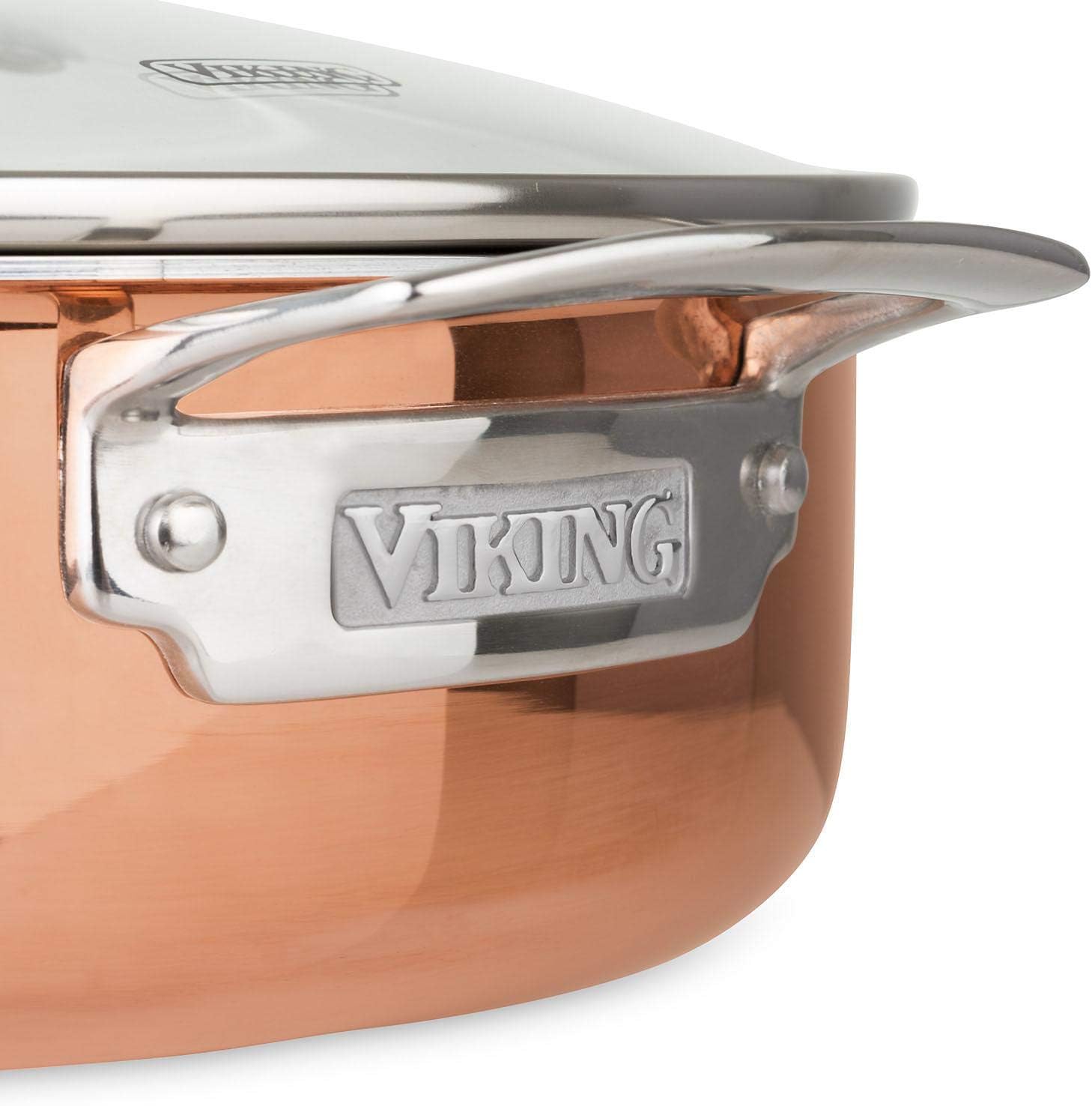 13-Piece Tri-Ply Copper Cookware Set by Viking