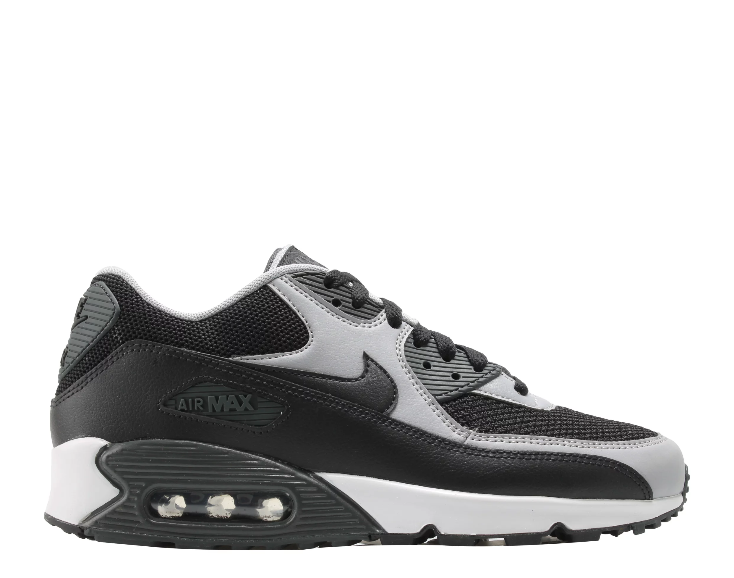 Mens Nike Air Max 90 Essential Black Wolf Grey Anthracite 537384-053