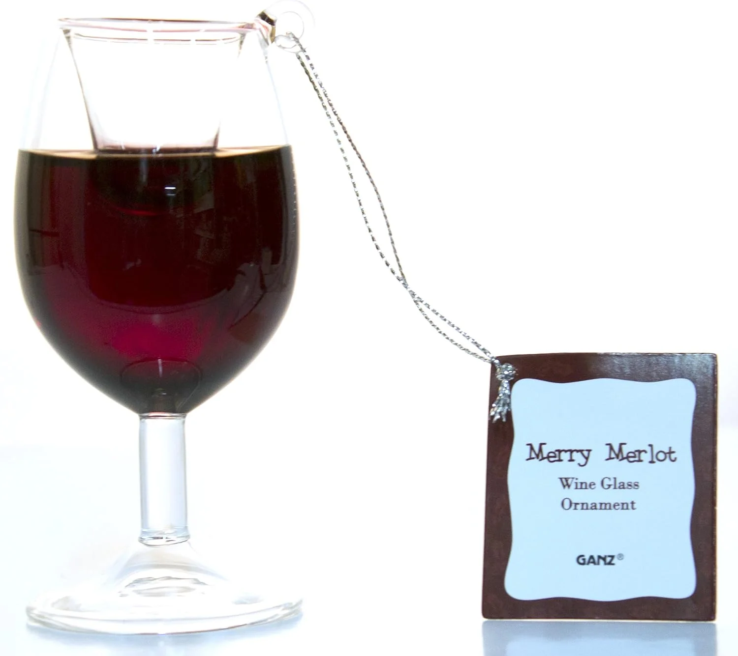 Merry Merlot Wine Glass Ornament