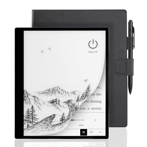 Veidoo 10.3 inch Ebook Reader, Large E-Ink 1872 * 1404 227ppi Touch Screen, 64GB ROM, WiFi, Android E-Reader, Built-in Speaker, Notetaking Digital Epaper E-Ink Tablet with Stylus and Cover(Black)