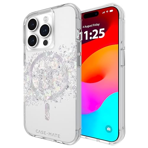 Case-Mate Soap Bubble Apple iPhone 15 Pro Case for Women | Compatible w/ MagSafe | 12ft Drop Protection | 6.1