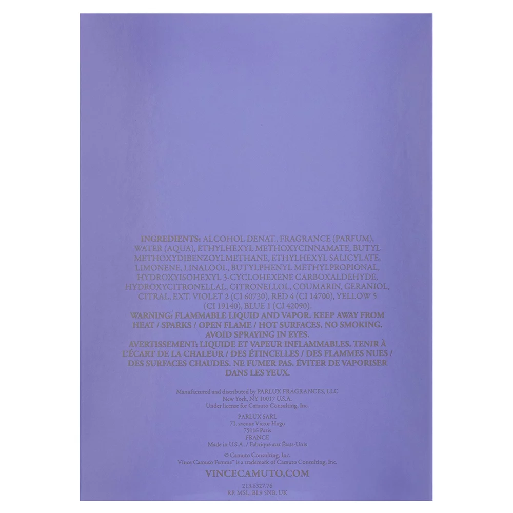 Vince Camuto Femme Eau De Parfum Spray 3.40 oz