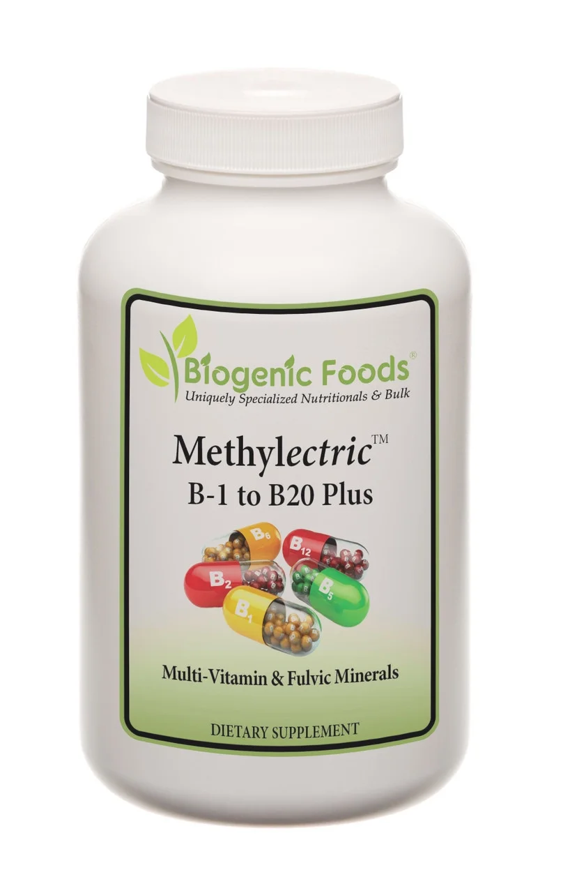 Methylectric B-50 Complex - Methylated B1 - B20 Multi-Vitamin and Fulvic Minerals Veggie Caps