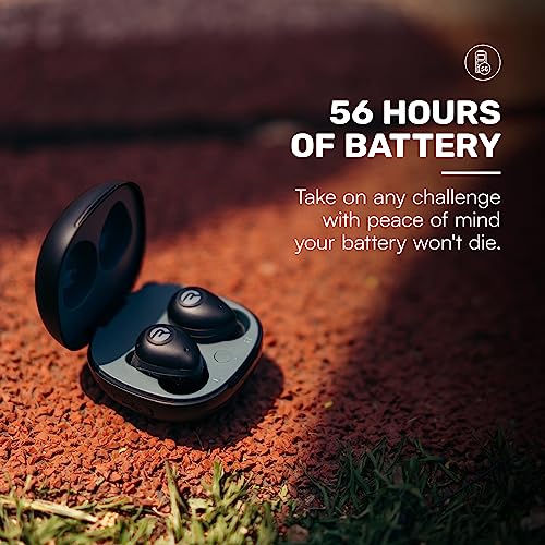 Raycon Fitness Bluetooth True Wireless Earbuds with Built in Mic 56 Hours of Battery, IPX7 Waterproof, Active Noise Cancellation, Awareness Mode, and Bluetooth 5.3 (Black)
