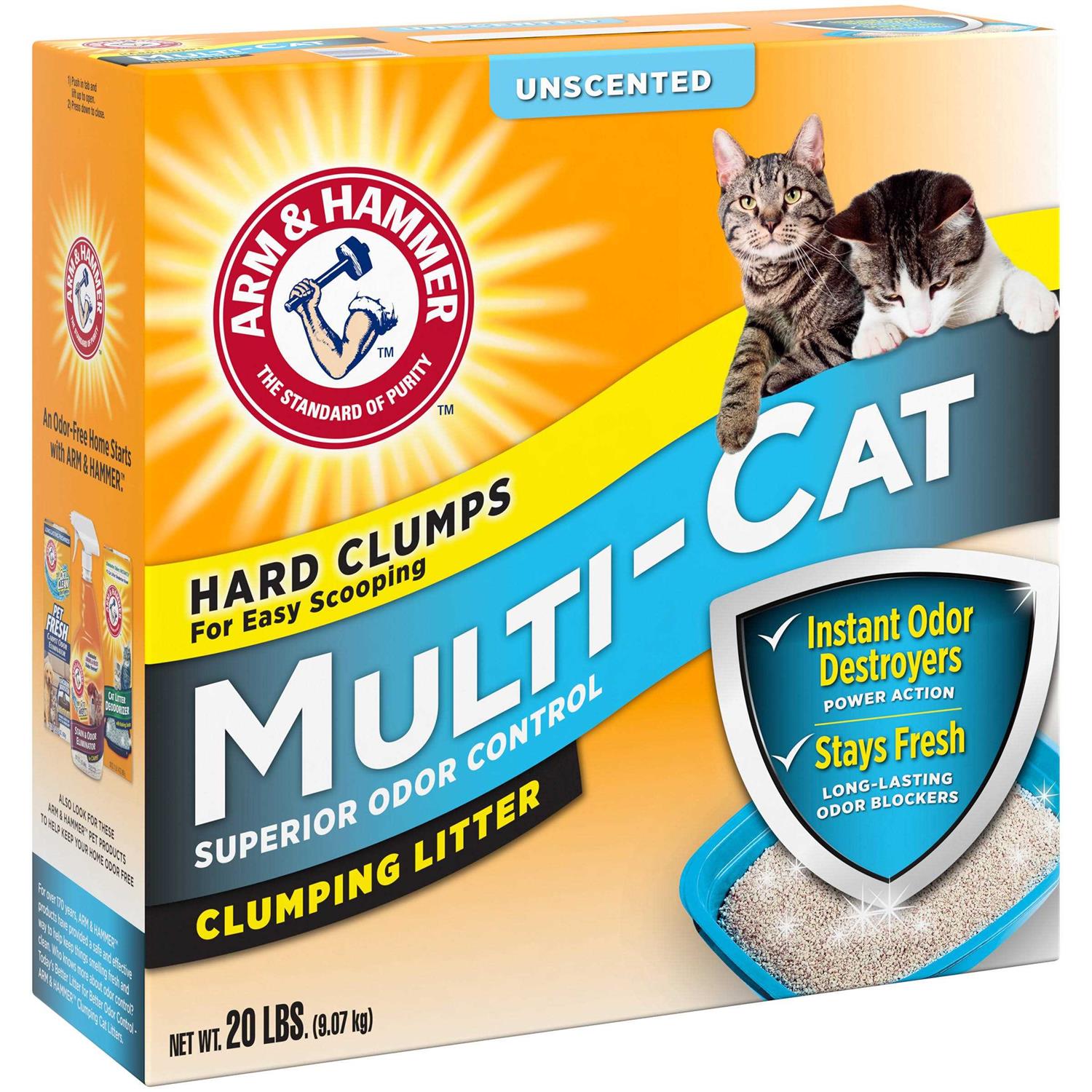 Arm & Hammer Clumping Multi Cat Litter - Pet Supplies online store