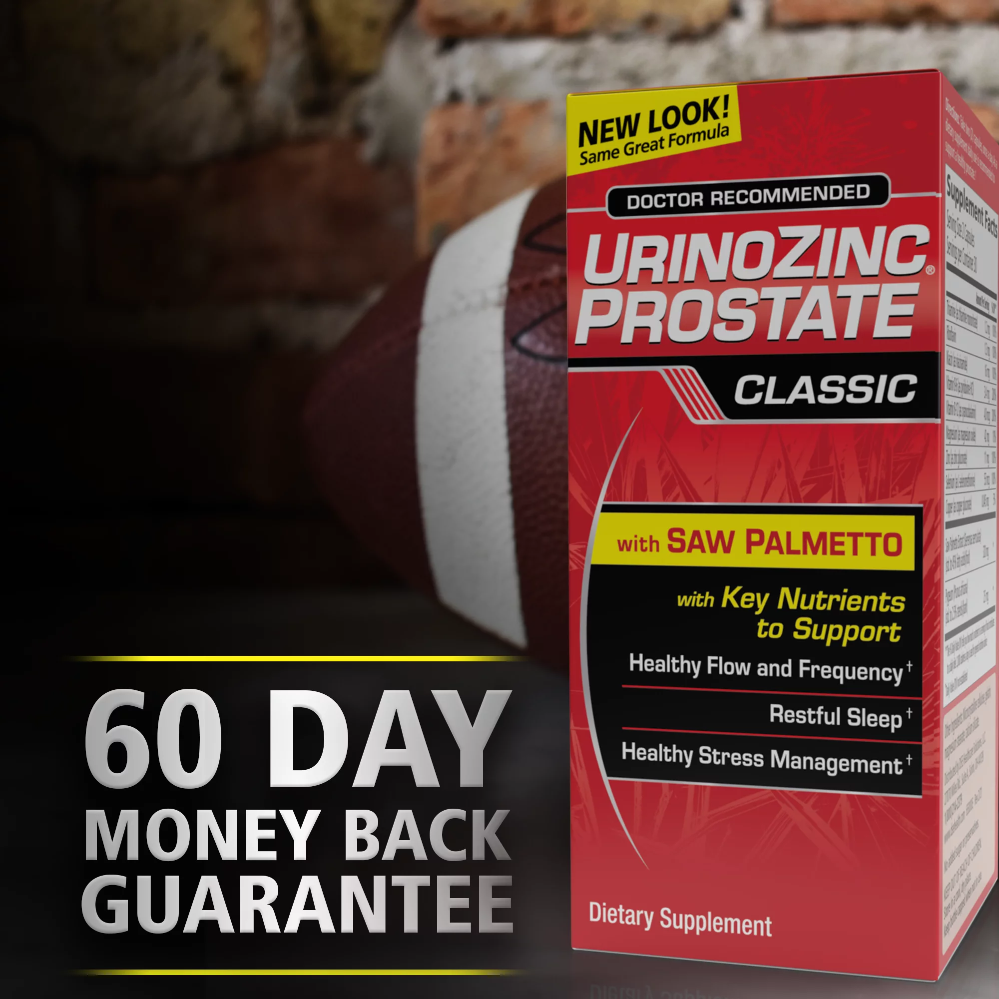 Urinozinc One Per Day, Saw Palmetto Prostate Supplement, Prostate Health, 60 Ct