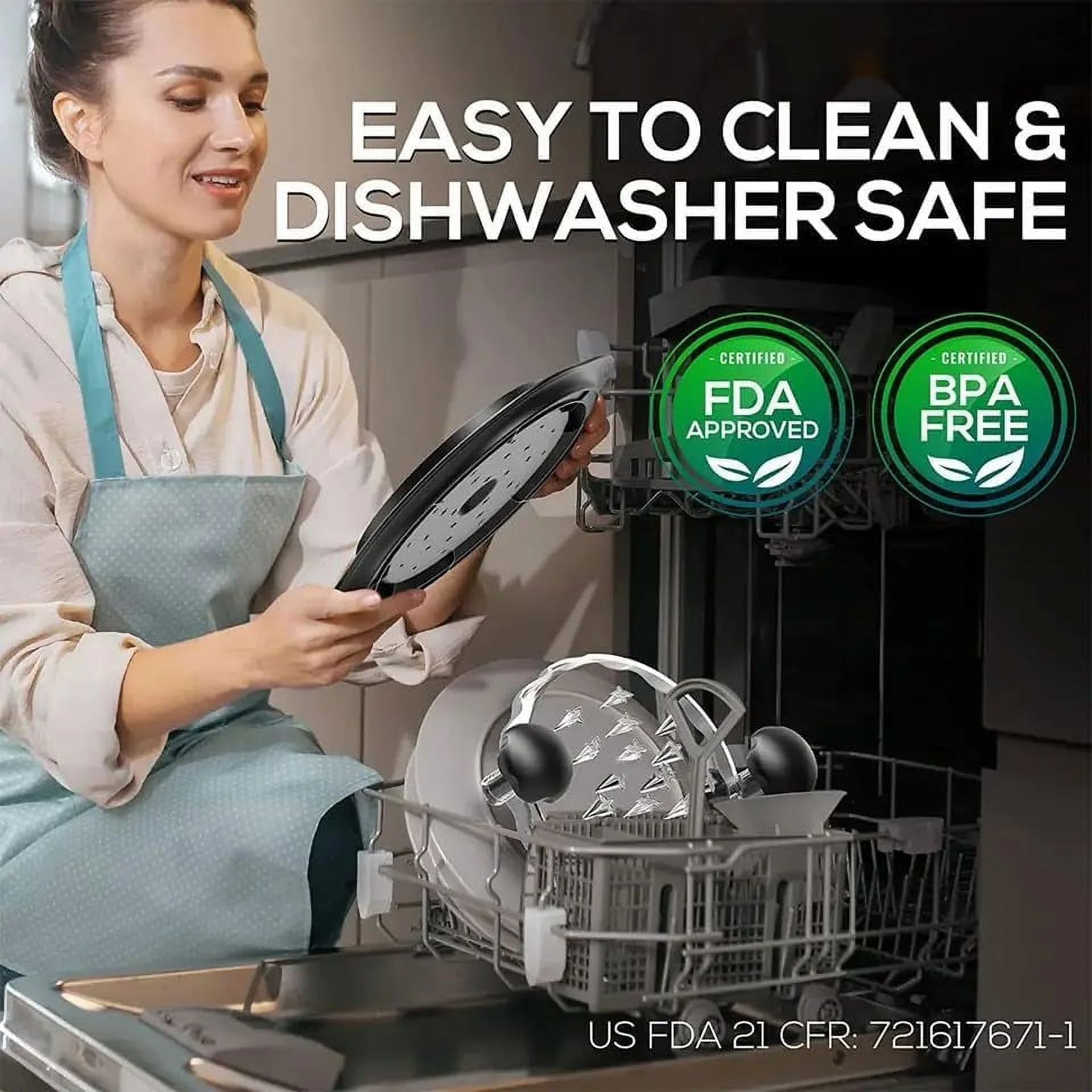 CulinaryCastle Chicken Shredder, Visible Chicken Breast Shredder Tool Twist (Black)