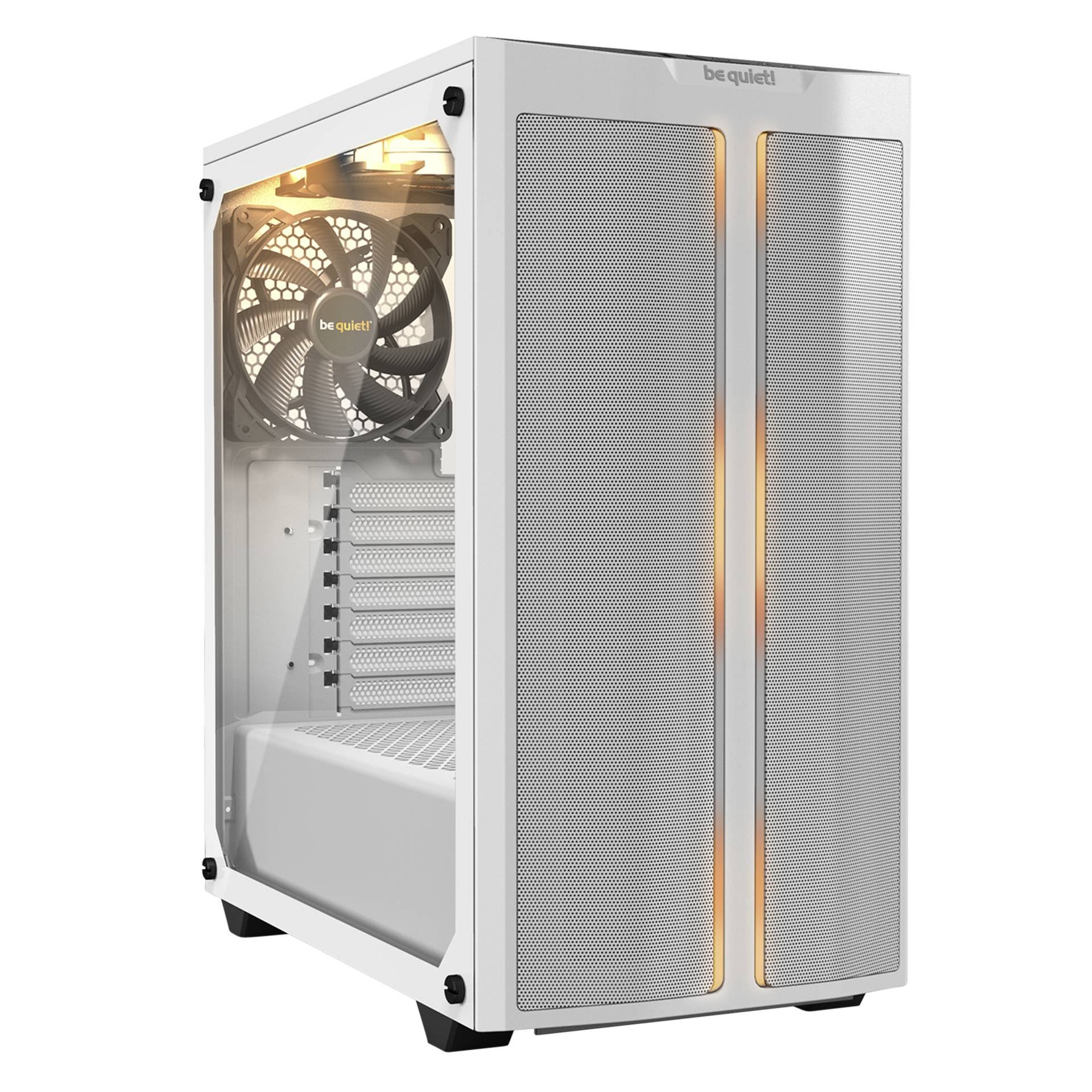 Be quiet! Pure Base 500DX ARGB Midi Tower Case - White Tempered Glass