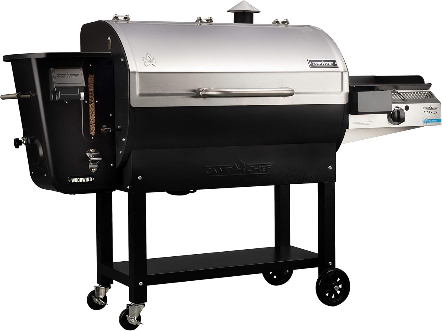 Camp Chef 36 in. WiFi Woodwind Pellet Grill & Smoker with Sidekick (PG14) - WiFi & Bluetooth Connectivity