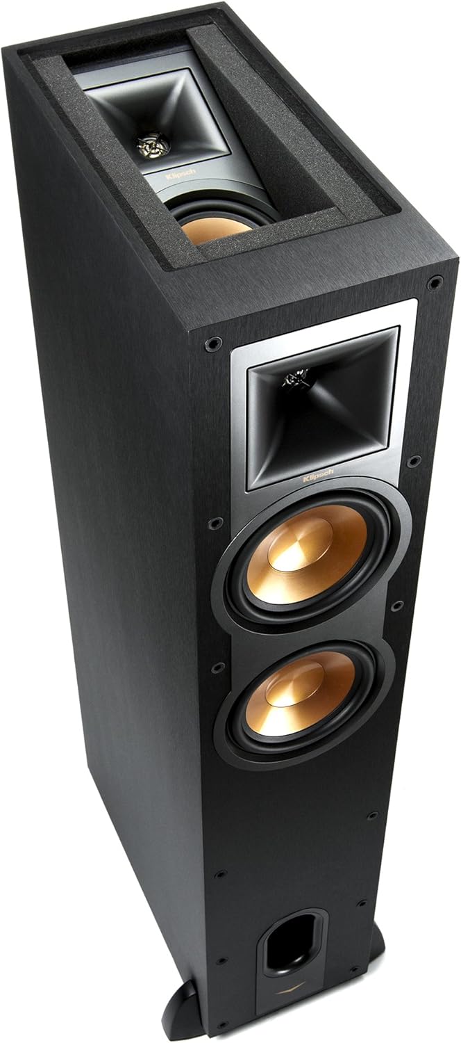 Klipsch R-26FA Dolby Atmos Floorstanding Speaker - Each (Black)