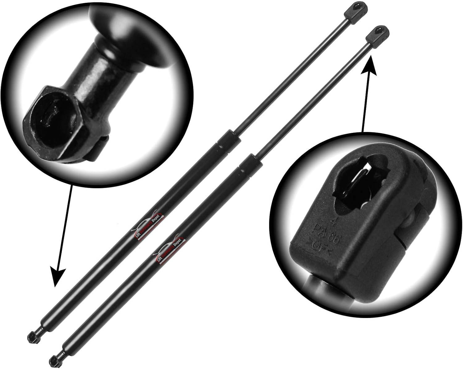 Qty (2) Fits RX350 Rx450h 10 To 15 Liftgate Supports W/Power Gate 689500E030 68950-0E030 689500E030R 689500E030-R 689600E030L 689600E030-L PM3066 Pack of 2