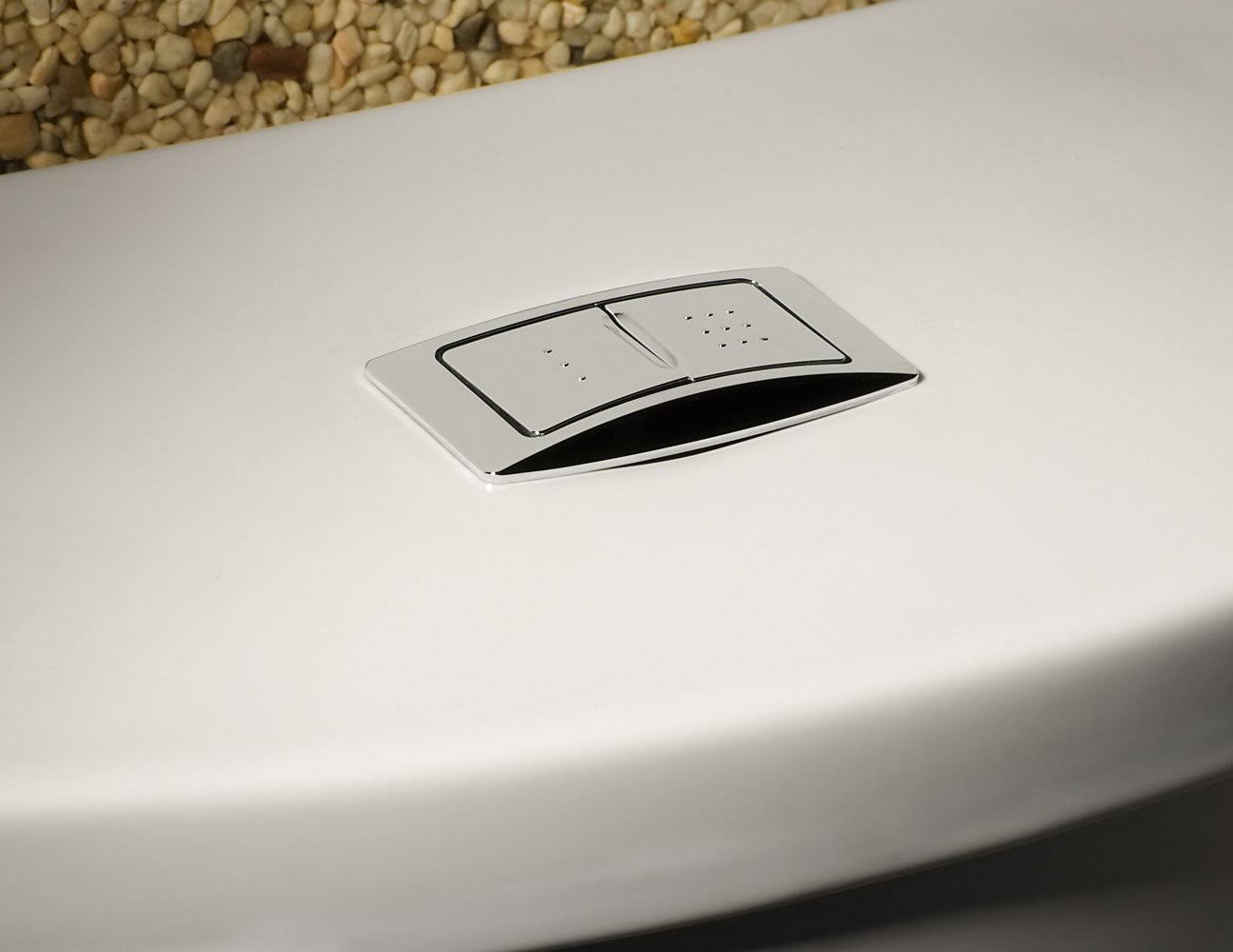 American Standard H2Option Dual Flush Elongated Two-Piece Toilet, White