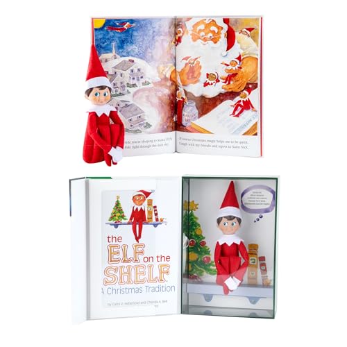 The Elf on the Shelf: A Christmas Tradition - Boy Scout Elf with Blue Eyes - Includes Artfully Illustrated Storybook, Keepsake Box and Official Adoption Certificate