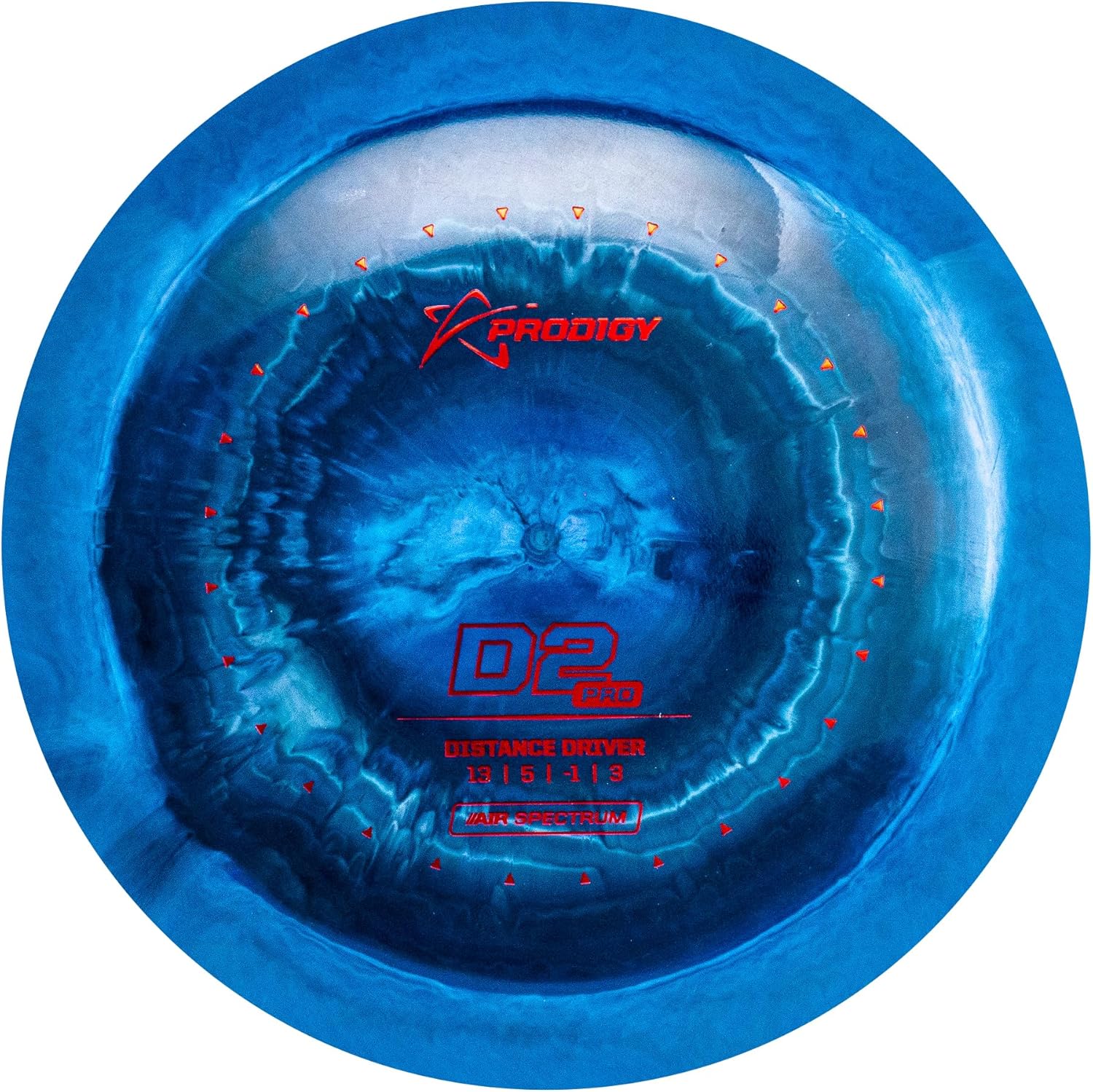 Prodigy Disc AIR Spectrum D2 Pro | Maximum Distance Disc Golf Driver | Overstable in All Conditions | New Swirly Lightweight Plastic | Comparable Flight to Innova Destroyer | Colors May Vary