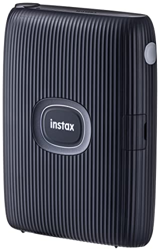 Fujifilm Instax Mini Link 2 Smartphone Printer Clay White, Fuji Instax Mini Film 40 Sheets, Protective Case, Instant Printer Bundle