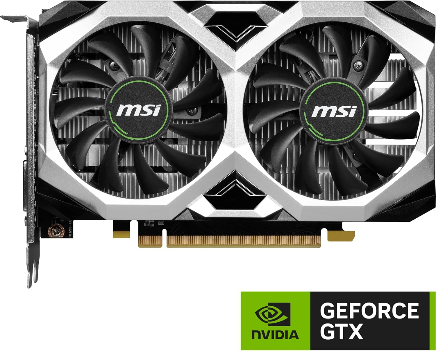 MSI Gaming GeForce GTX 1650 128-Bit HDMI/DP/DVI 4GB GDRR6 HDCP Support DirectX 12 VR Ready OC Graphics Card (GTX 1650 D6 Ventus XS OCV3)