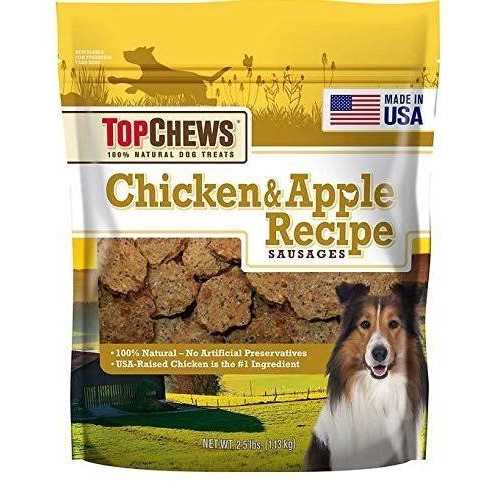 Top Chews Chicken & Apple Recipe 100% Natural Dog Treats - Pet Supplies online store