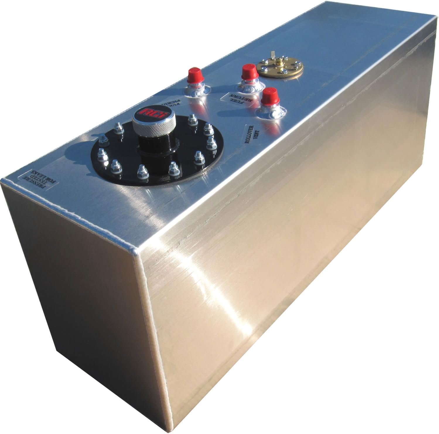 RCi 2161A Aluminum Fuel Cell, Natural Aluminum Color, 15 Gallon, 30L x 9W x 12H