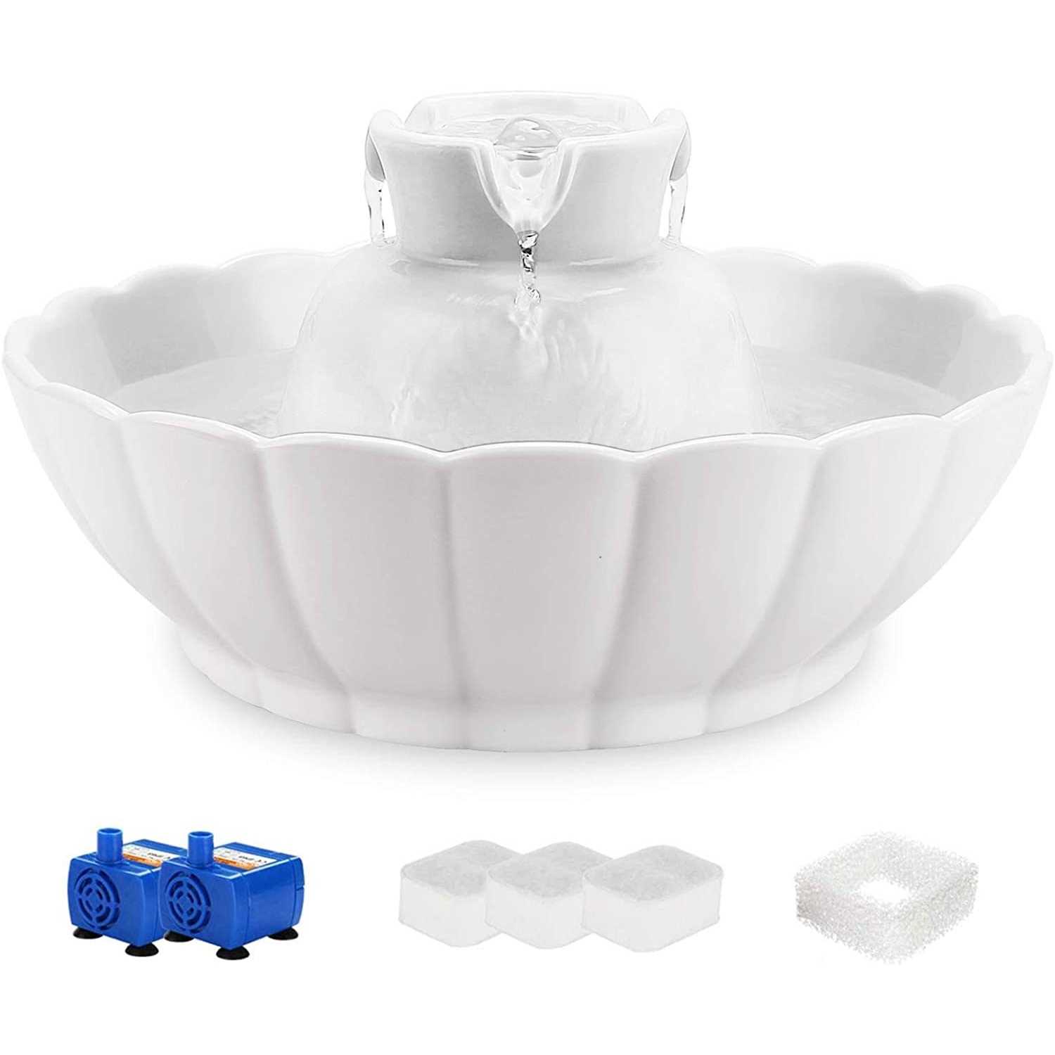 iPettie Tritone Ceramic Water Fountain for Cat & Dog - Pet Supplies online store