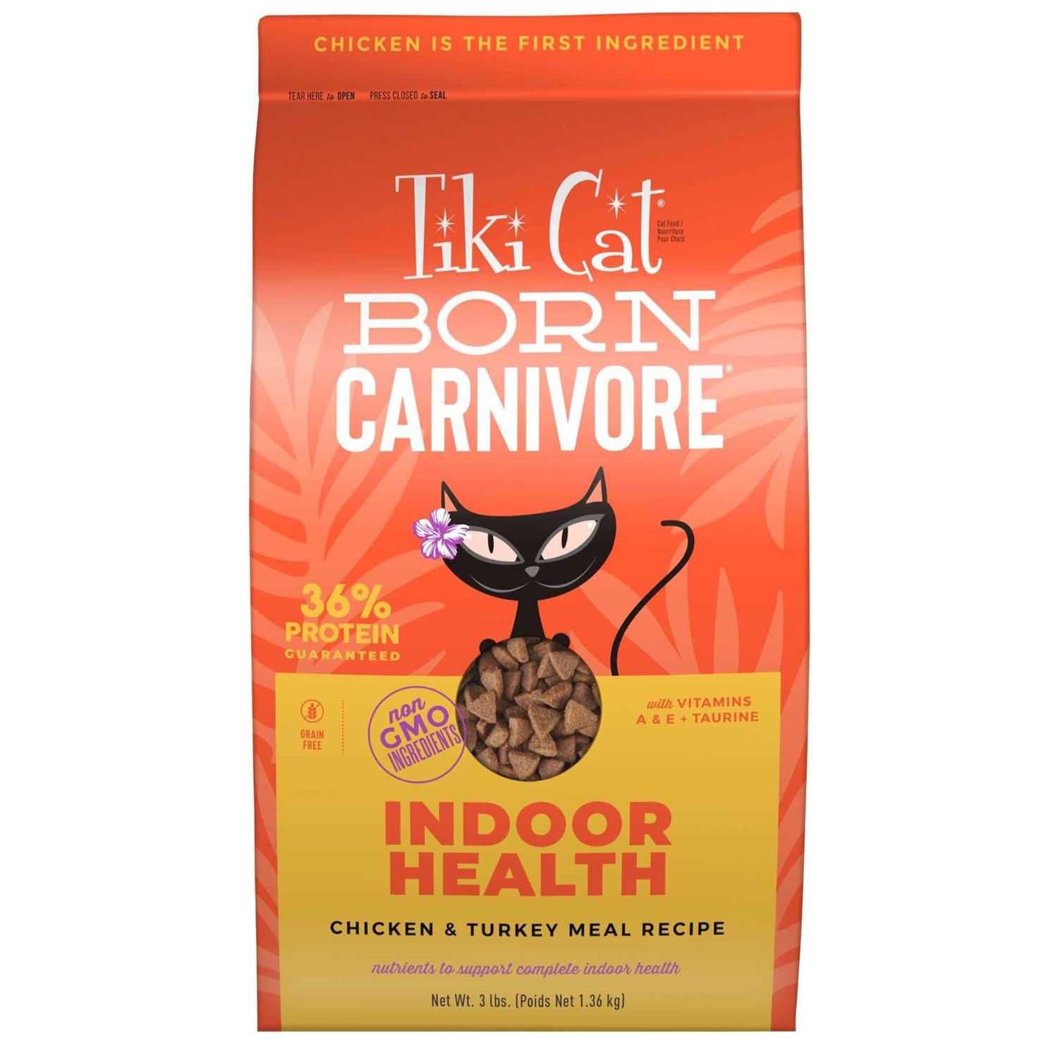 Tiki Cat Chicken & Turkey Born Carnivore Indoor Health Cat Food - Pet Supplies online store