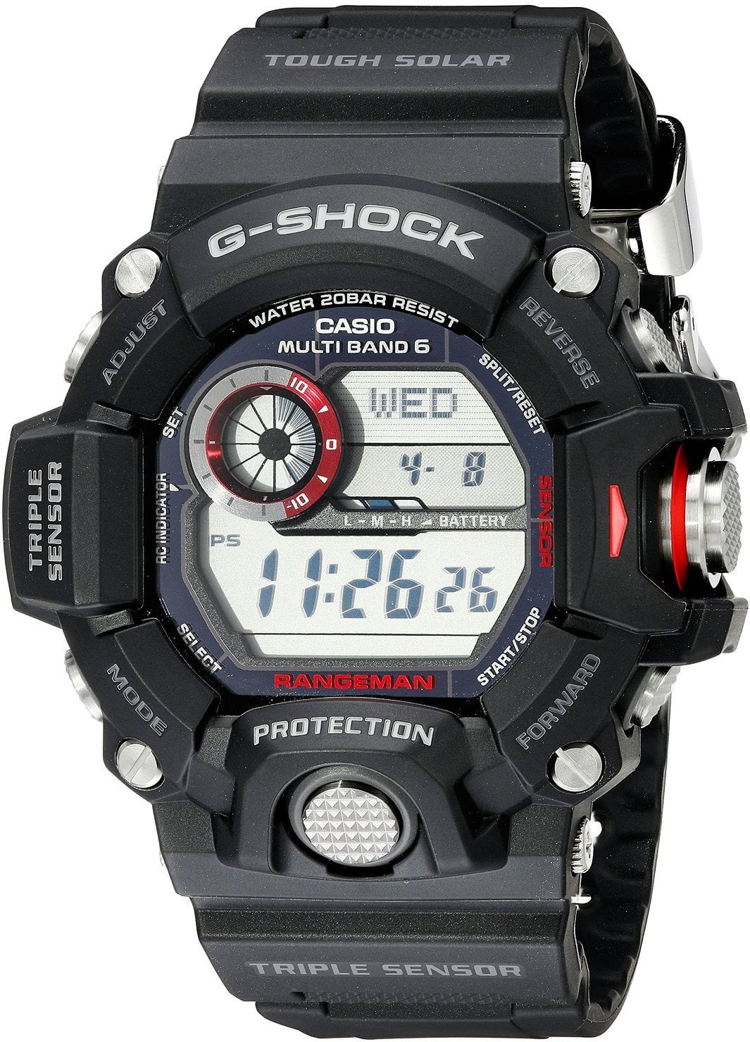 Casio G-Shock Rangeman Multi-Band 6 Atomic Timekeeping Digital Dial Men's Watch GW9400-1