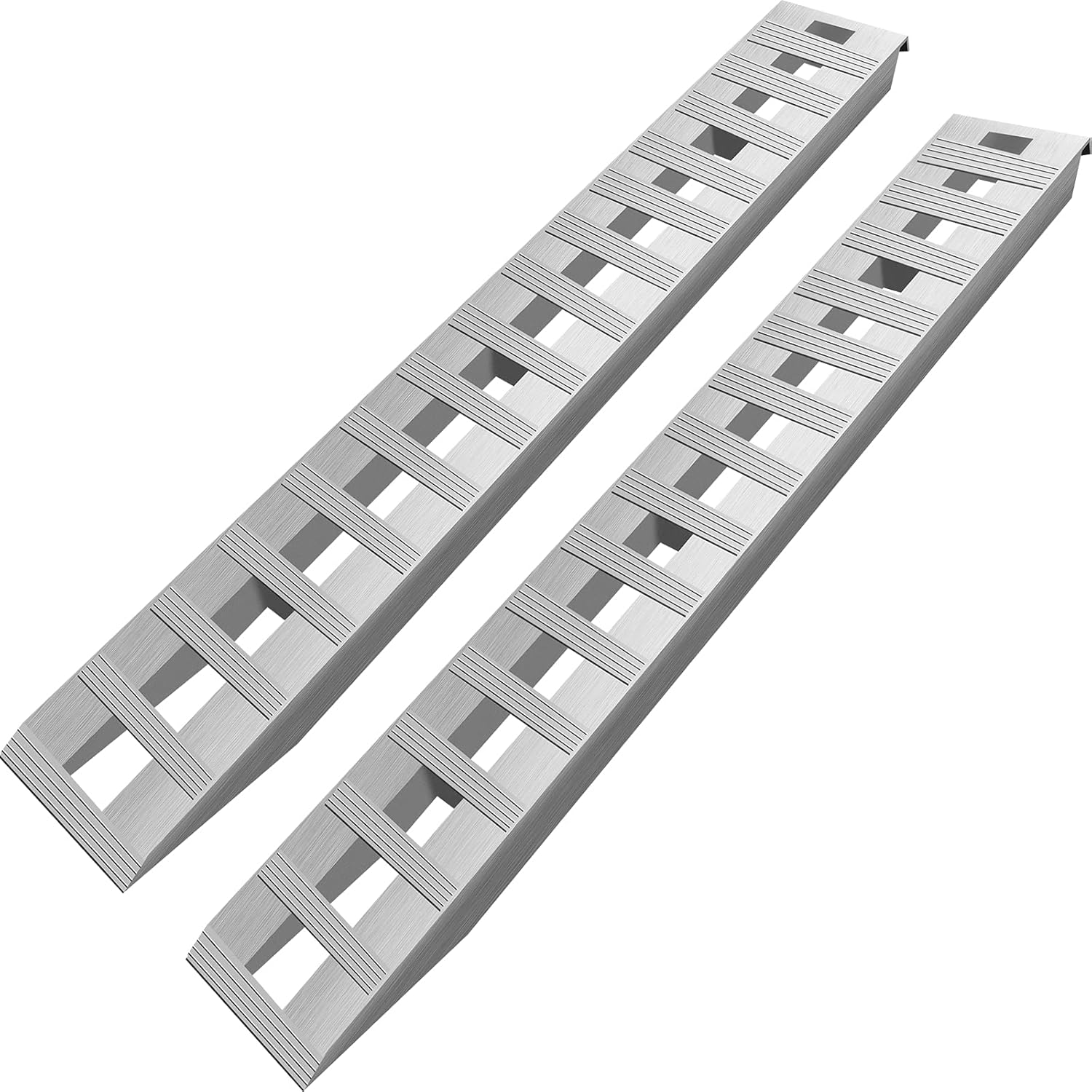 BestEquip 84x14 Inch Aluminum Ramps 6000LBS Capacity Car Trailer Truck ATV Ramps 1 Pair 2 Ramps