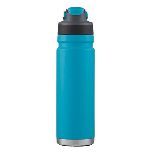 Coleman Autoseal FreeFlow Stainless Steel Water Bottle, Black, 24oz