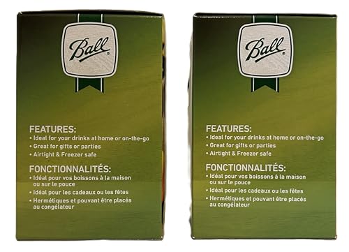 Ball Leak-Proof Plastic Lids for Glass Mason Jars, Used for Canning, Pickling, Juice, Jam, Jelly (Wide, 6 Count (Pack of 2))