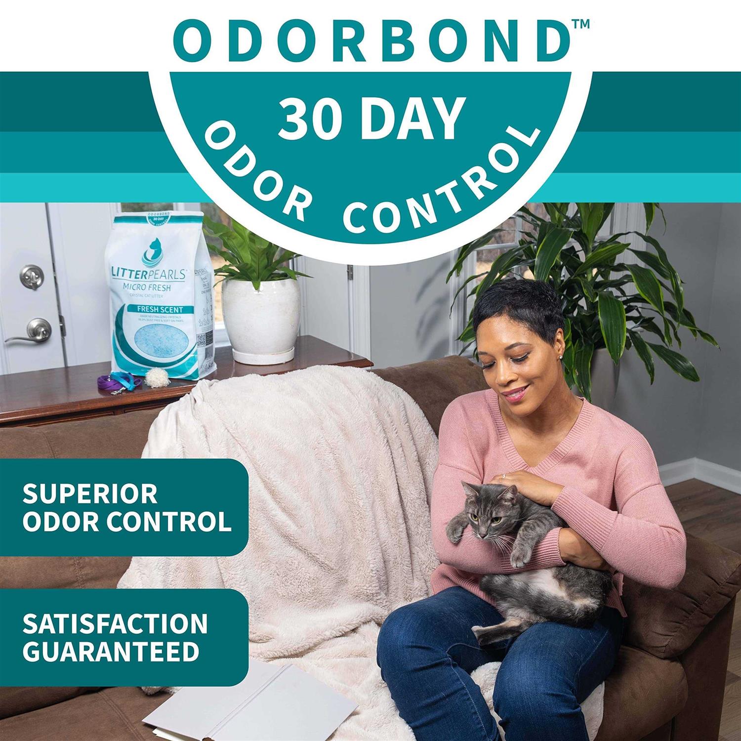 Litter Pearls Crystal Cat Litter with Odorbond Superior Odor Control - Pet Supplies online store