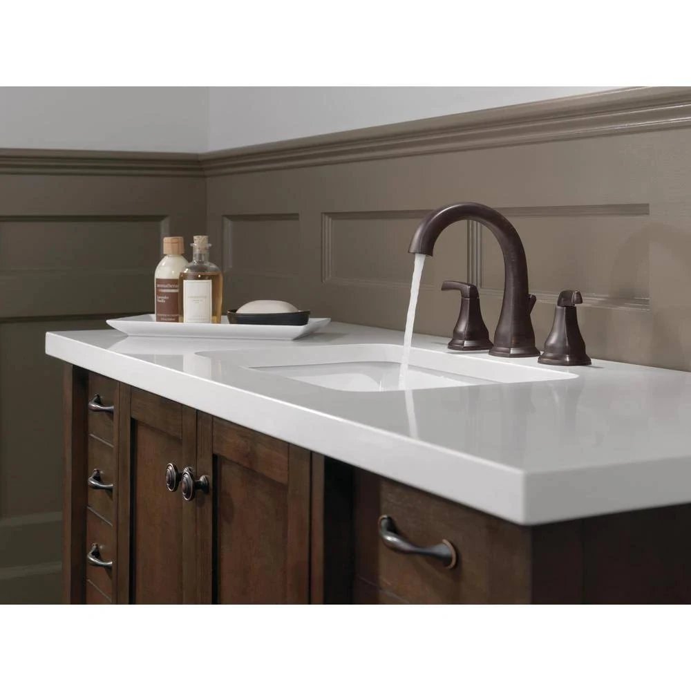 Delta Portwood 8 in. Widespread 2-Handle Bathroom Faucet in Venetian Bronze