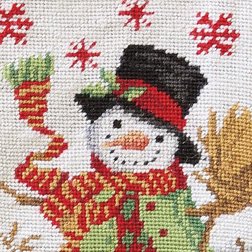 Lillian Vernon Santa Personalized Heirloom Christmas Needlepoint Stocking Stocking, 100% Wool, 9.5