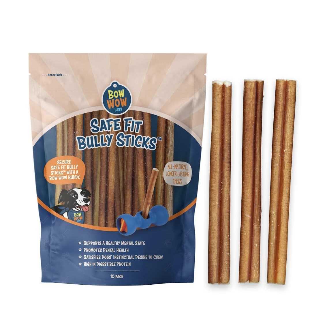 Bow Wow Labs Safe Fit Bully Sticks - Pet Supplies online store