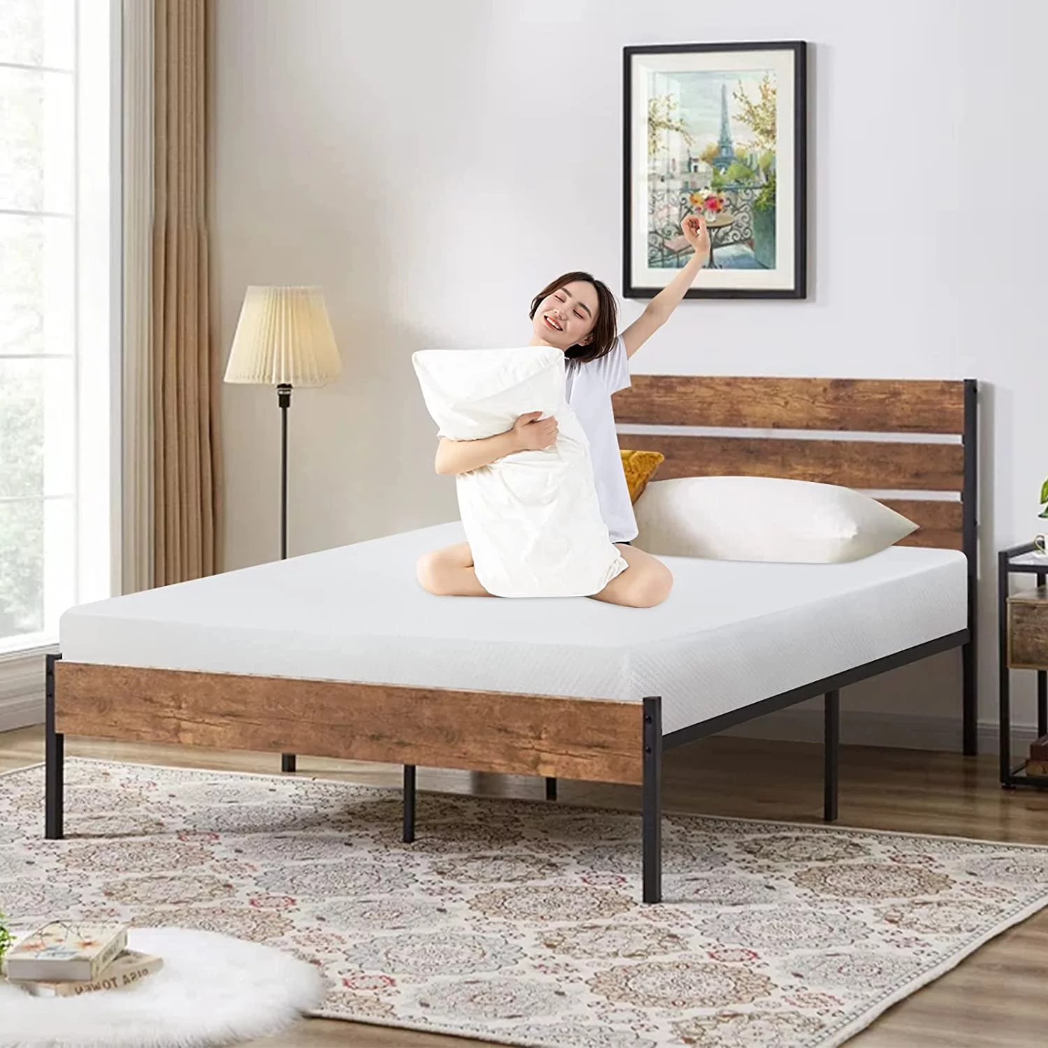 sell well Twin Mattress  6 Inch Gel Memory Foam Mattress CertiPUR-US Certified  Medium Firm Fiberglass Free Twin Mattress in a Box for Kids Bunk Trundle Bed Daybed