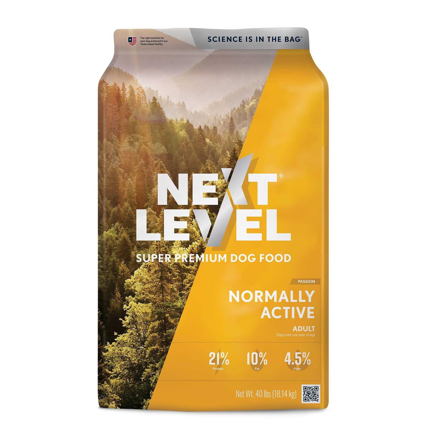 Next Level Normally Active adult Dry Dog Food 40 lb - Pet Supplies online store