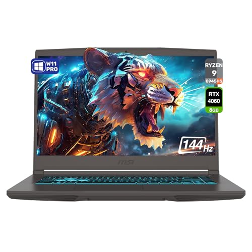 MSI Thin A15 Gaming AI Laptop, AMD Ryzen 9 8945HS, 64 GB DDR5 RAM, 2 TB PCIe SSD, 15.6