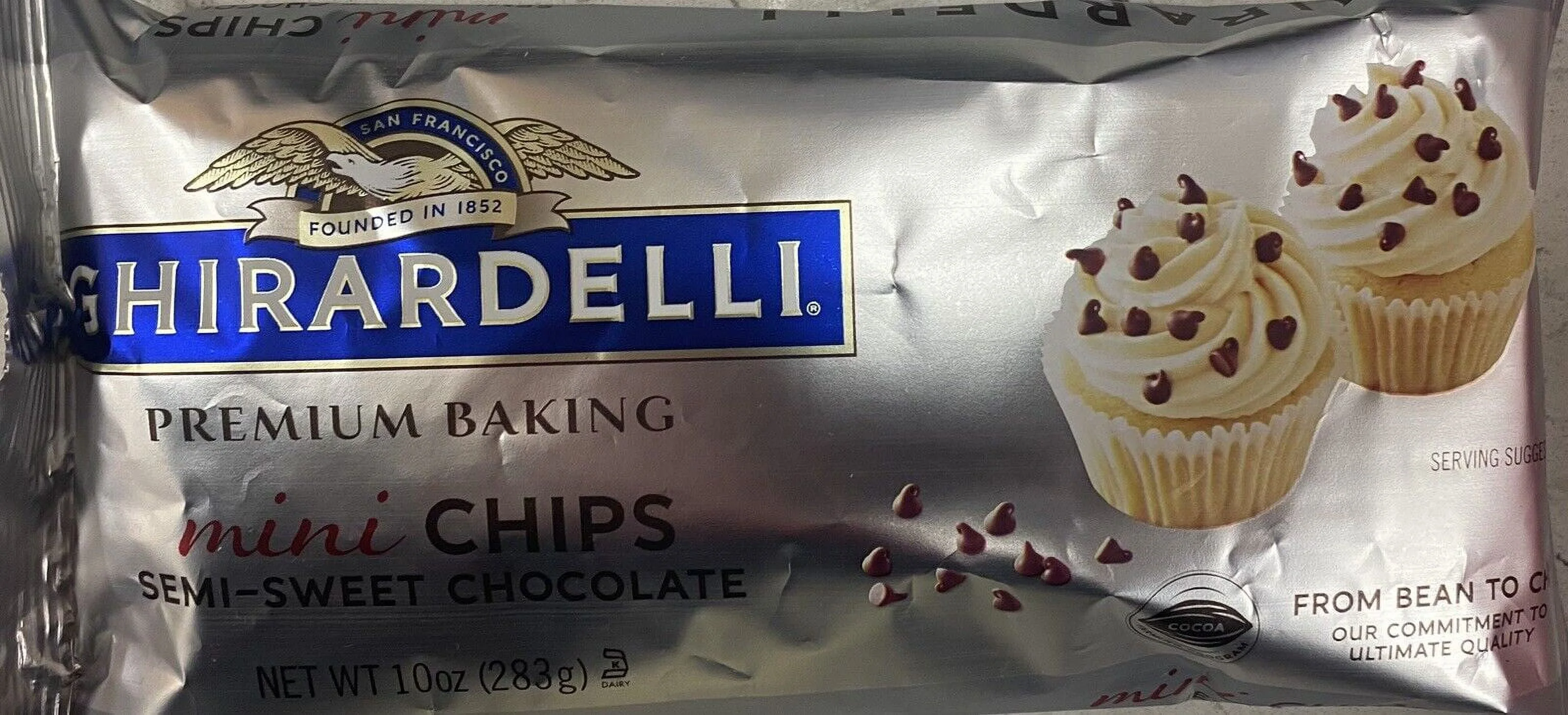 GHIRARDELLI MINI CHIPS Semi Sweet Chocolate Premium Baking Chips 10 oz Bag