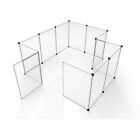 Tespo Pet Playpen, Portable Large Plastic Yard Fence Small Animals, Puppy Kennel Crate Fence Tent, 28 X 20 Inch, White, 12 Panels - Pet Supplies online store