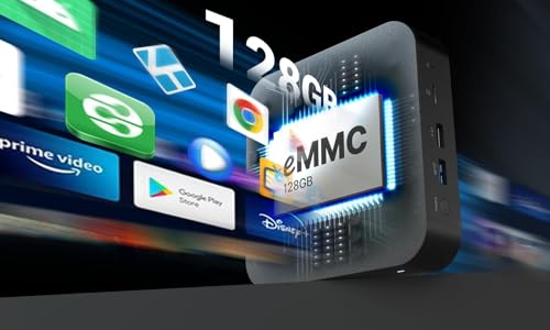 MINIX U8K-Ultra 8K Android Media Player with AI Picture Quality Enhancer & AI Resolution Upscaling 8GB RAM 128GB eMMC, Powered by AOSP 11, Non-Android TV System Dolby Vision and Dolby Atmos Certified