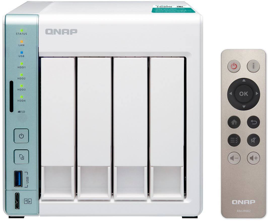 QNAP TS-451A-4G 4-Bay Diskless NAS Server - SATA 6Gb/s