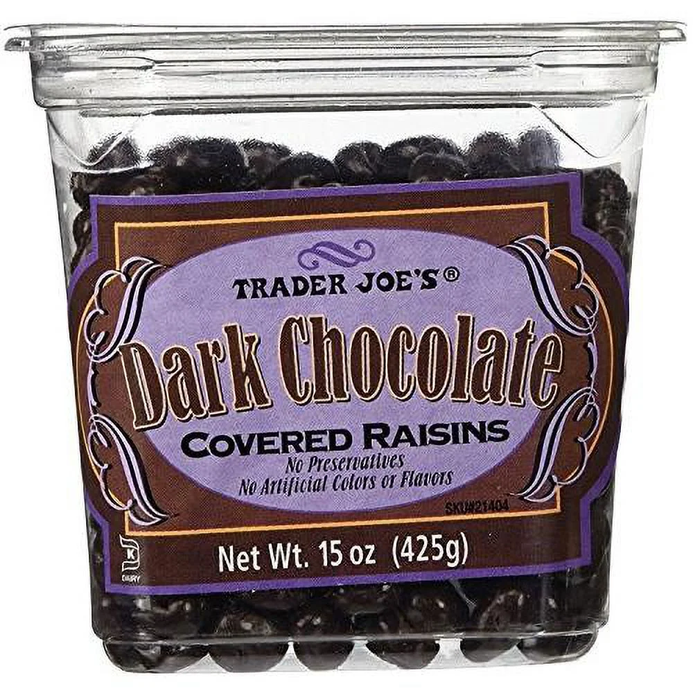 Trader Joe’S Dark Chocolate Bundle - Almonds, Butter Cups And Raisins