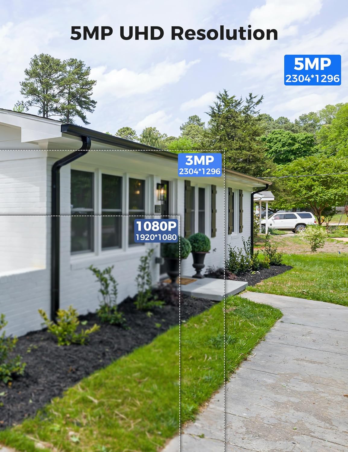 [3TB Storage] Hiseeu Security Cameras Wireless Outdoor System with 15