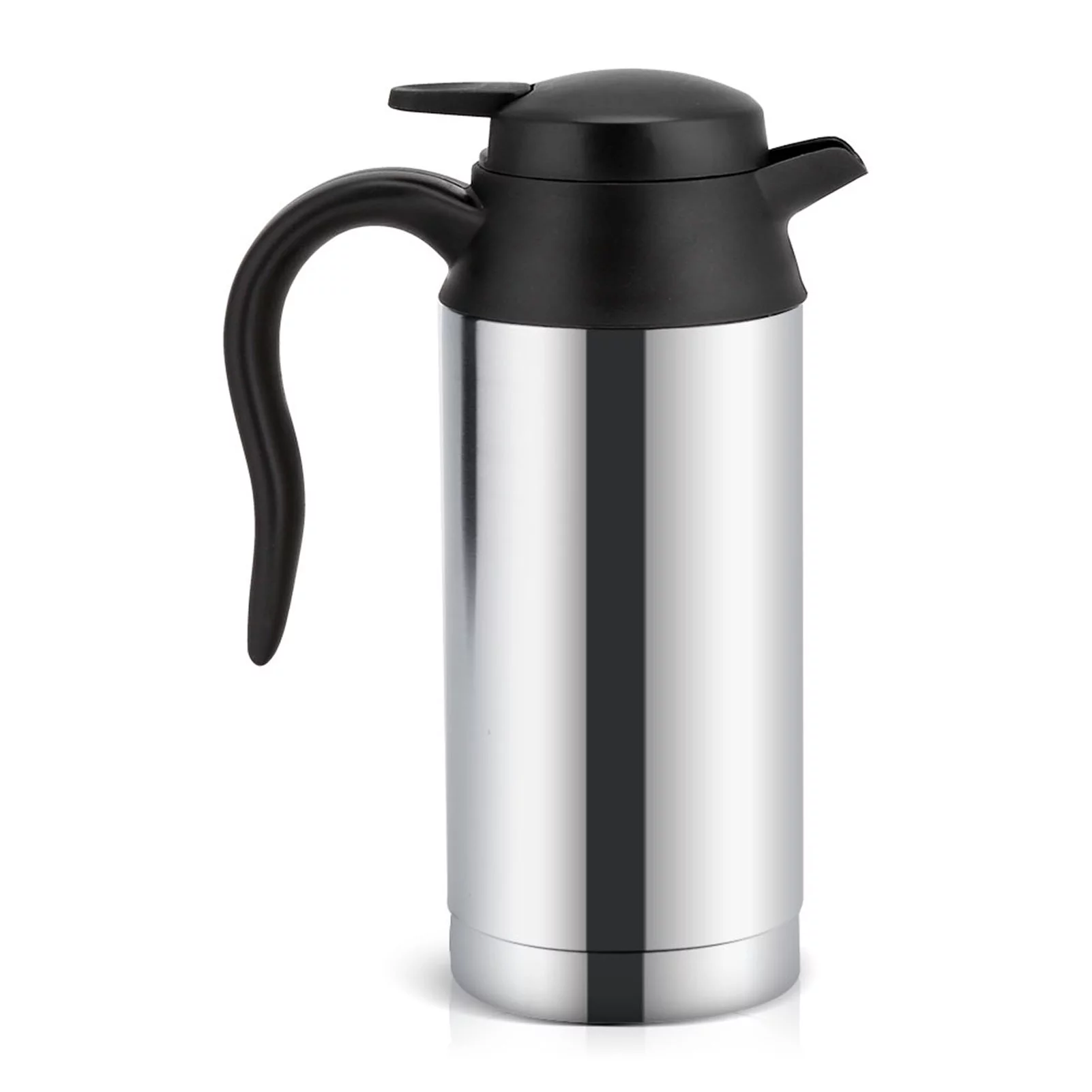 12V 750ml Stainless Steel Electric Car Kettle Heating Cup Car Coffee Mug Travel Water Bottle