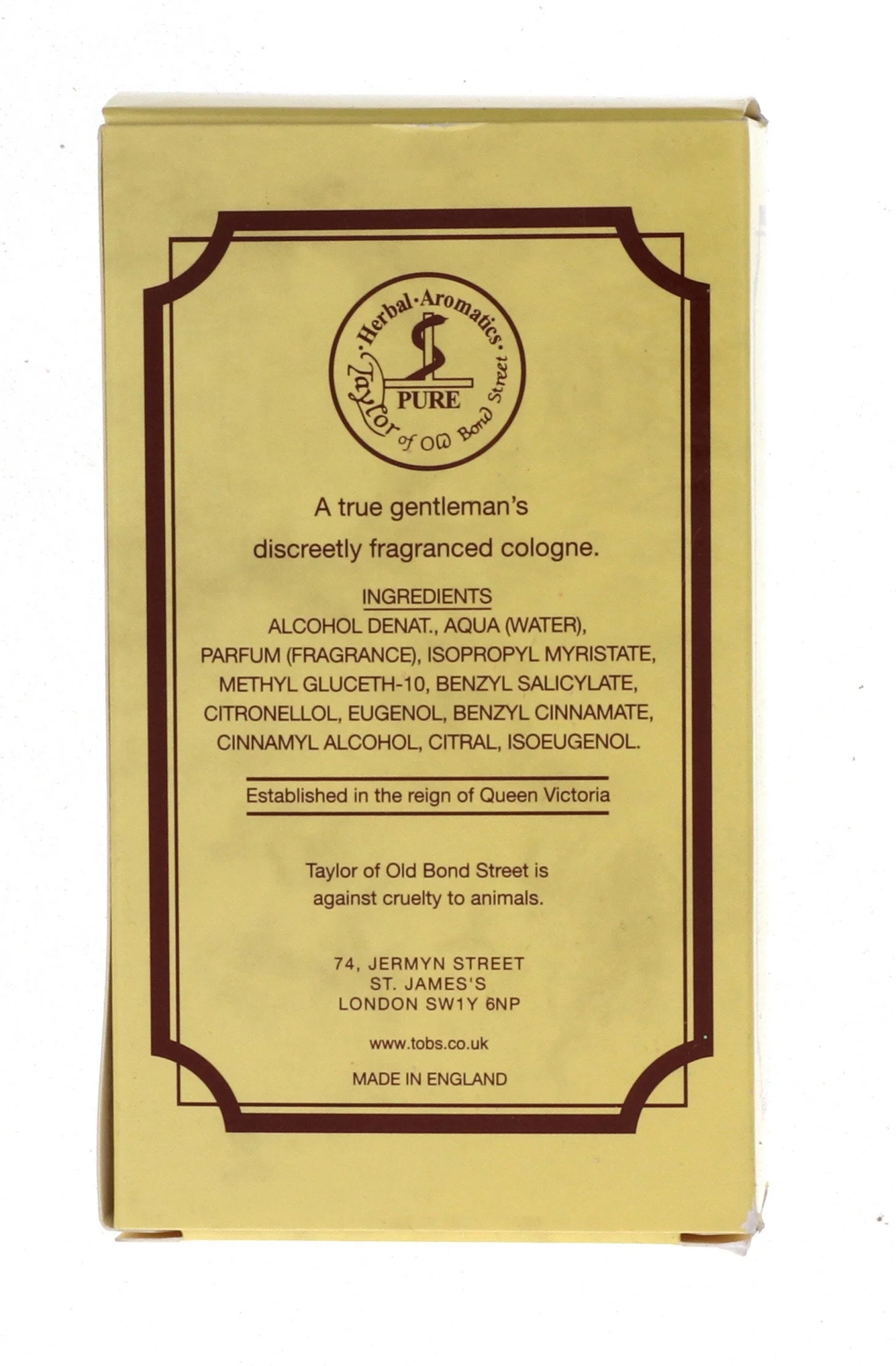 Taylor of Old Bond Street Luxury Sandalwood Cologne, 3.3 oz