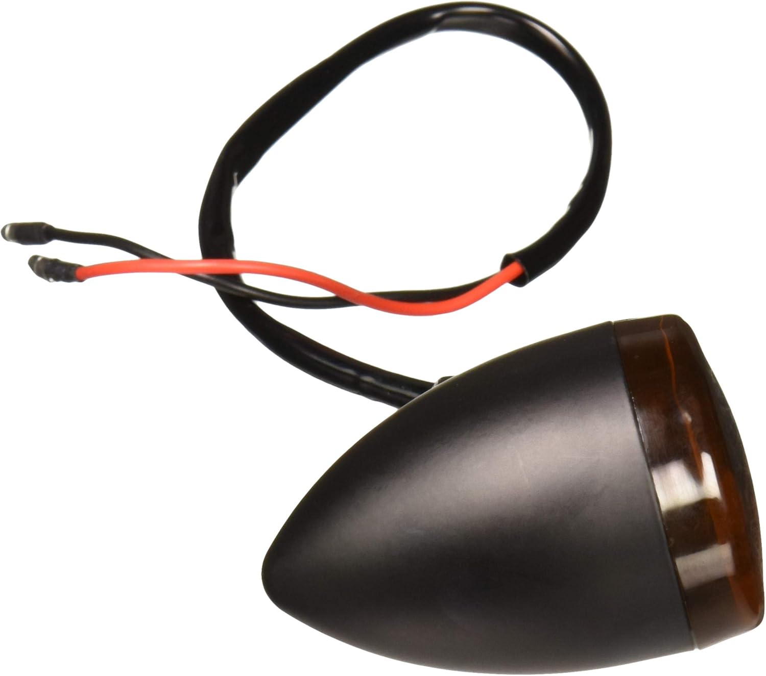 Krator 2pcs Skull Lens Black Motorcycle Turn Signals Bulb Indicators Blinkers Lights