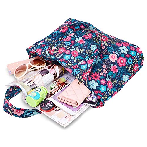 ZOOEASS Women Fashion Large Tote Shoulder Handbag Waterproof Tote Bag Multi-function Nylon Travel Shoulder