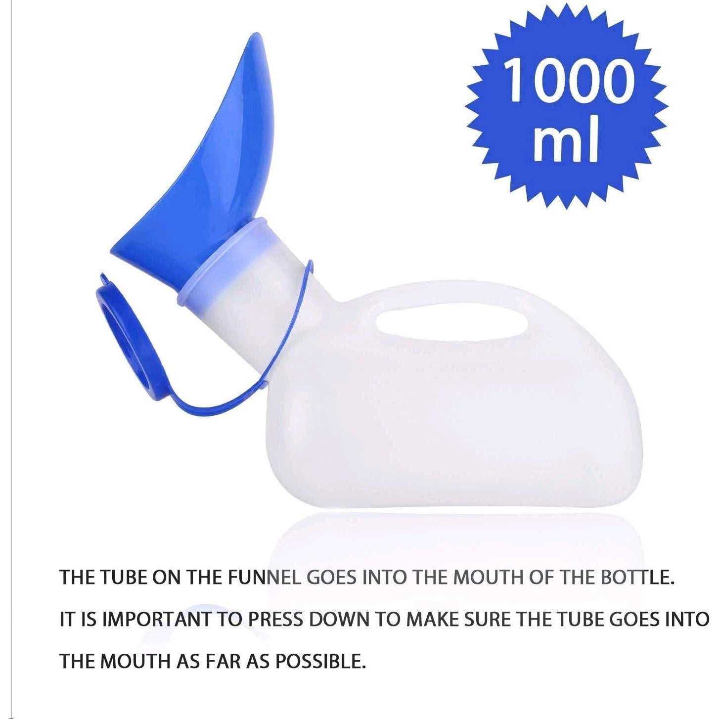 AWOKEN Unisex Urinal, Portable Toilet Urinal for Men and Women, Pee Bottle With a Sealed Lid and Funnel for Elderly Kids and Patients for Camping - Sports Supplies Online Store