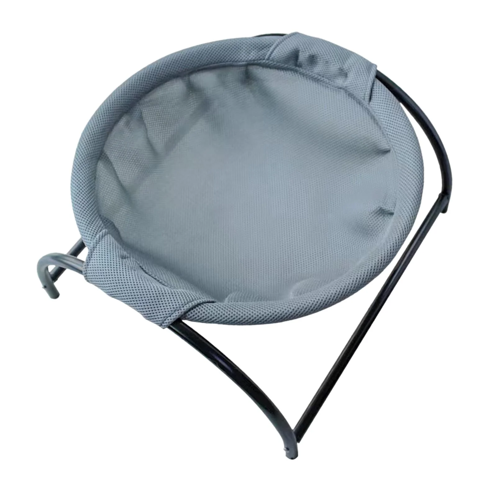 Cat Hammock Pet Cot Dog Sleeping Bed Breathable Easy Assembly Cat Bed Round Rocking Chair Cat Hammock for Dogs Puppy Small Animals Kitten Gray